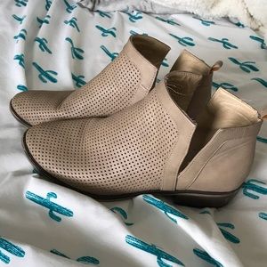 Tan booties